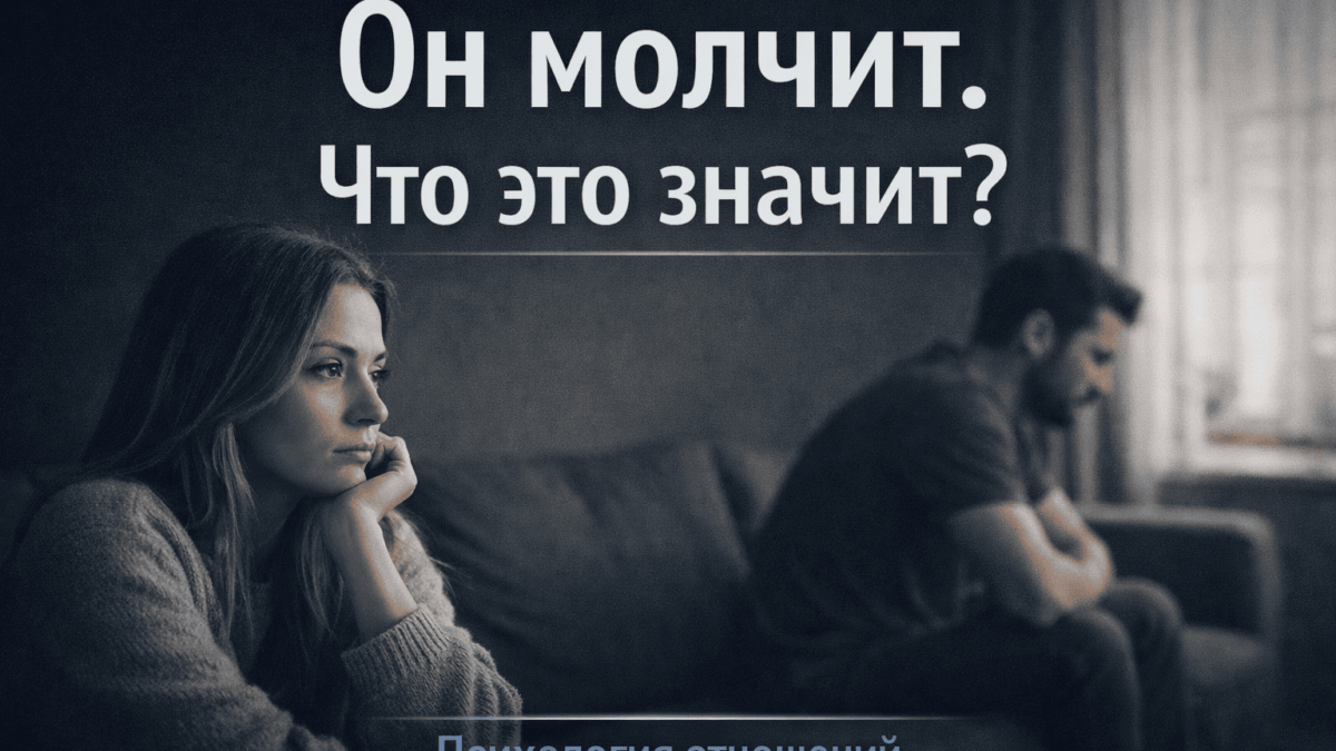 почему мужчина молчит и ничего не объясняет