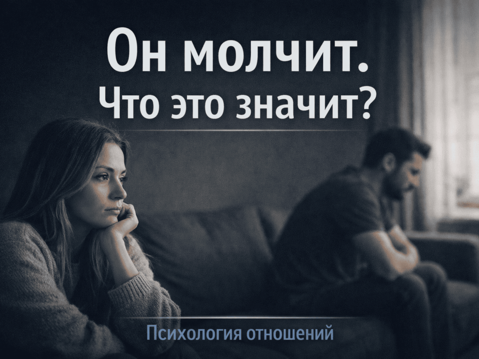 почему мужчина молчит и ничего не объясняет