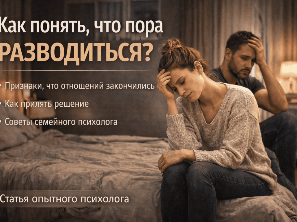 как понять что пора разводиться