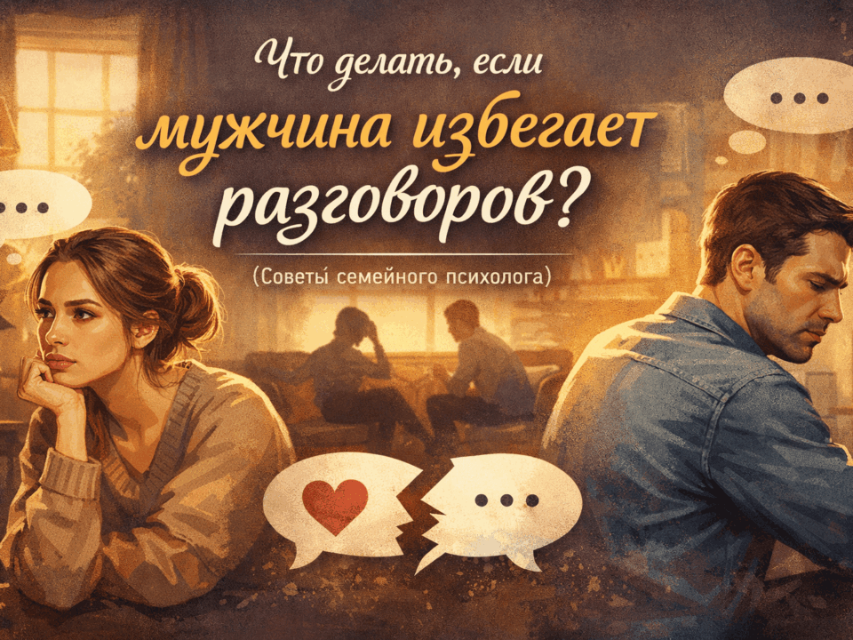 мужчина избегает разговоров