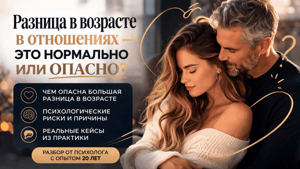 разница в возрасте в отношениях