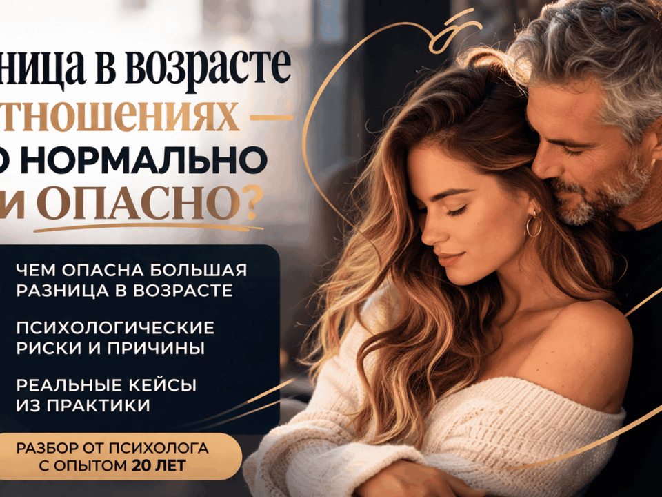 разница в возрасте в отношениях