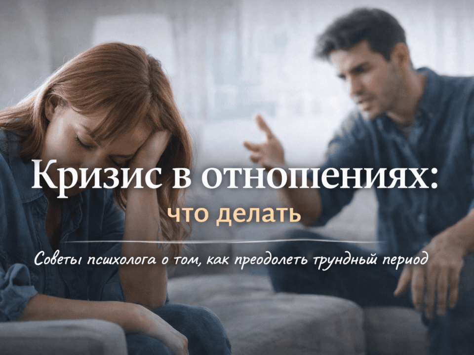 кризис в отношениях что делать