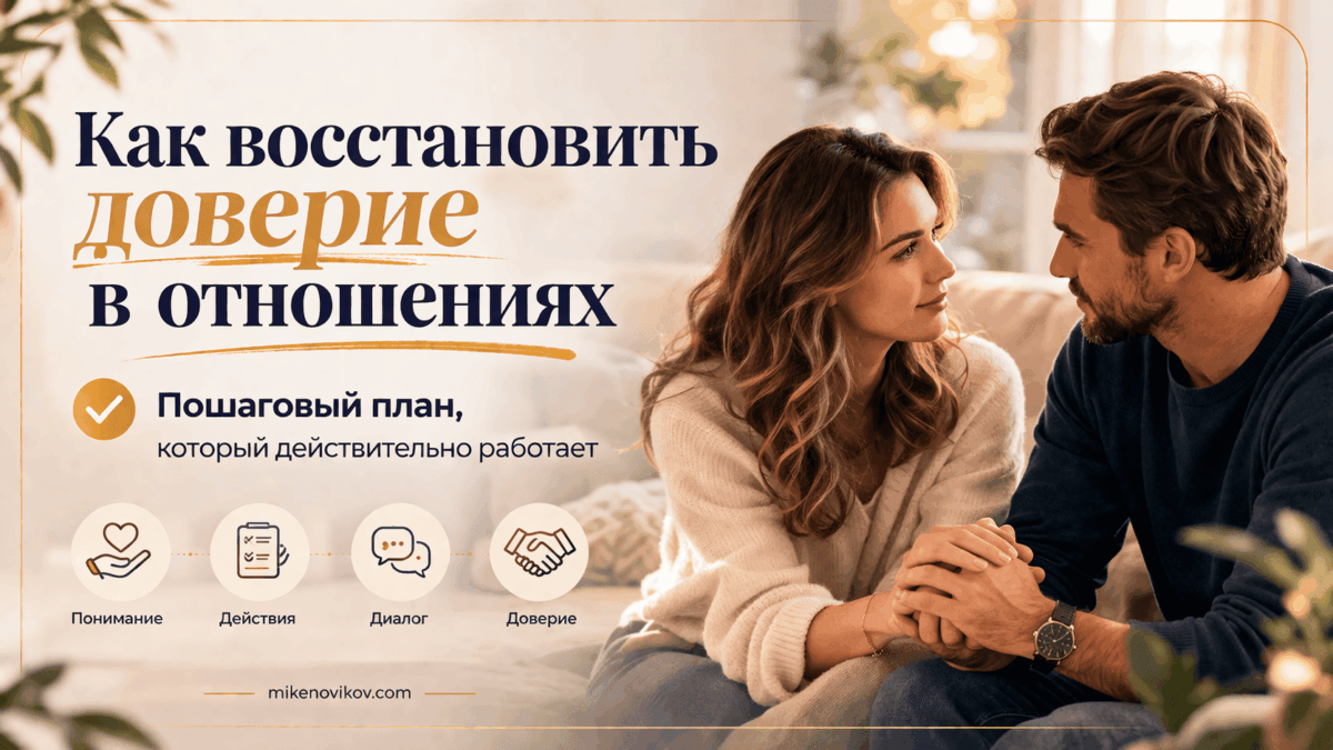 как восстановить доверие в отношениях