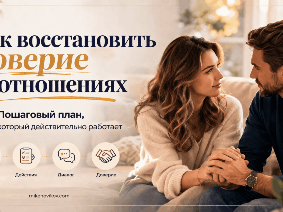 как восстановить доверие в отношениях