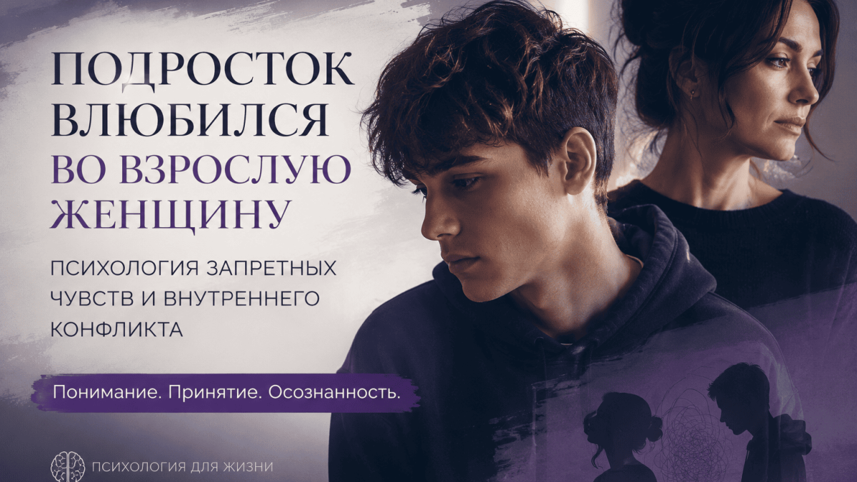 подросток влюбился во взрослую женщину