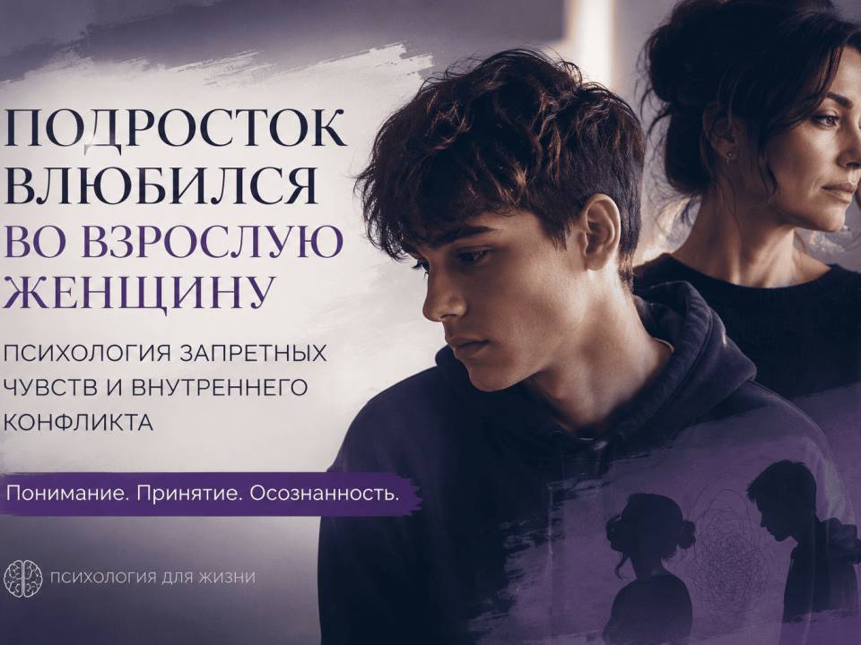 подросток влюбился во взрослую женщину